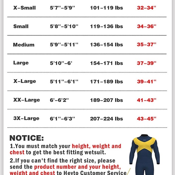 HEVTO Mens Wetsuit - Picture 2 of 11